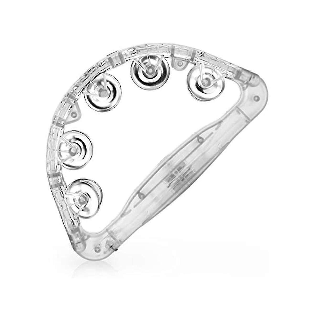 LED Tambourine-Musical Flashing Handheld Percussion Instruments for Adults - Tambourine with Batter