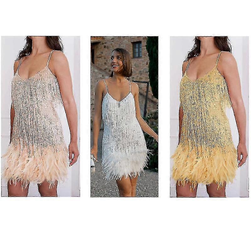 Damska sukienka bodyco z frędzlami i cekinami, modna sukienka patchworkowa z frędzlami