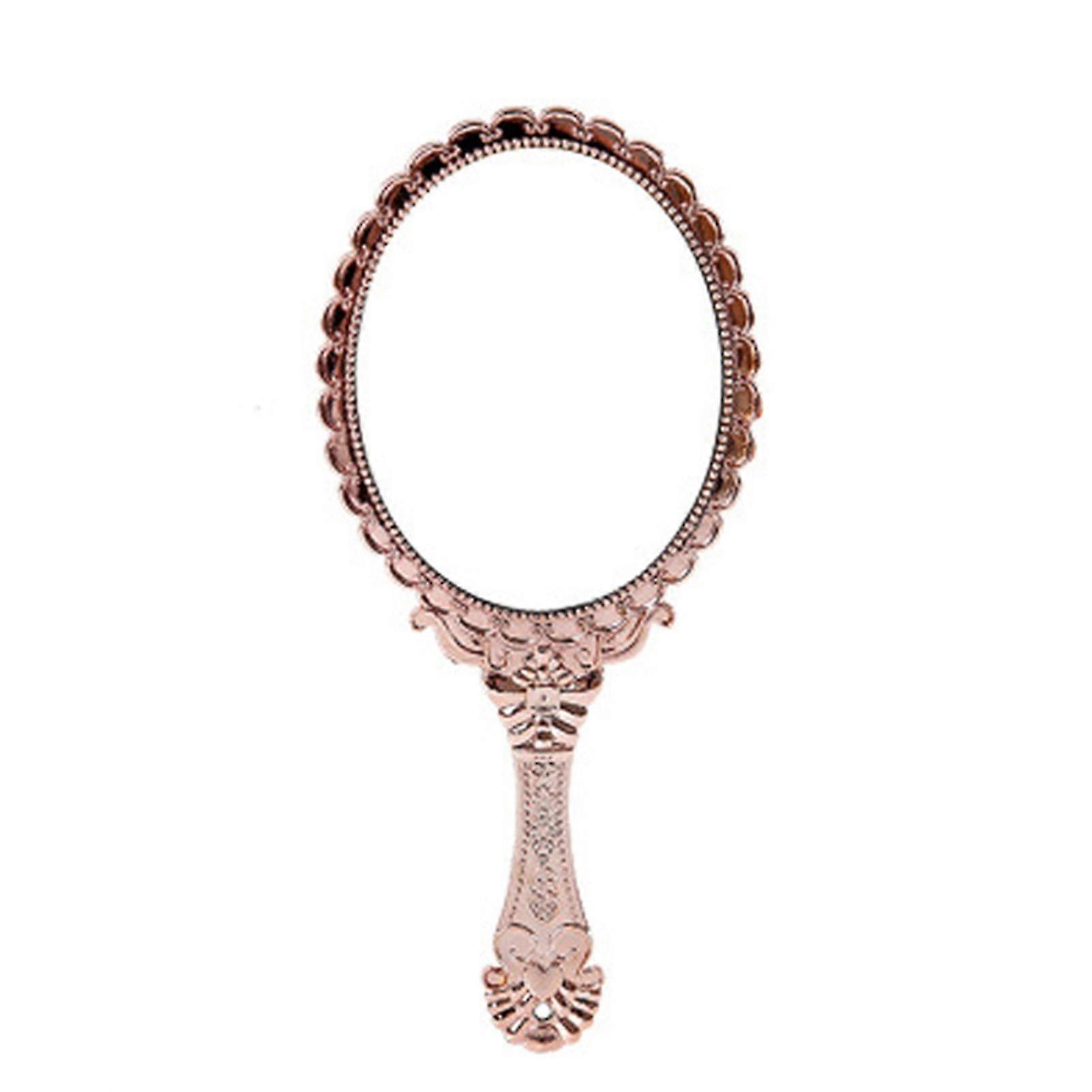 Hand Held Mirror Old Fashion Portable Abs Comfy Hand Held Mirror With Handle For Gift