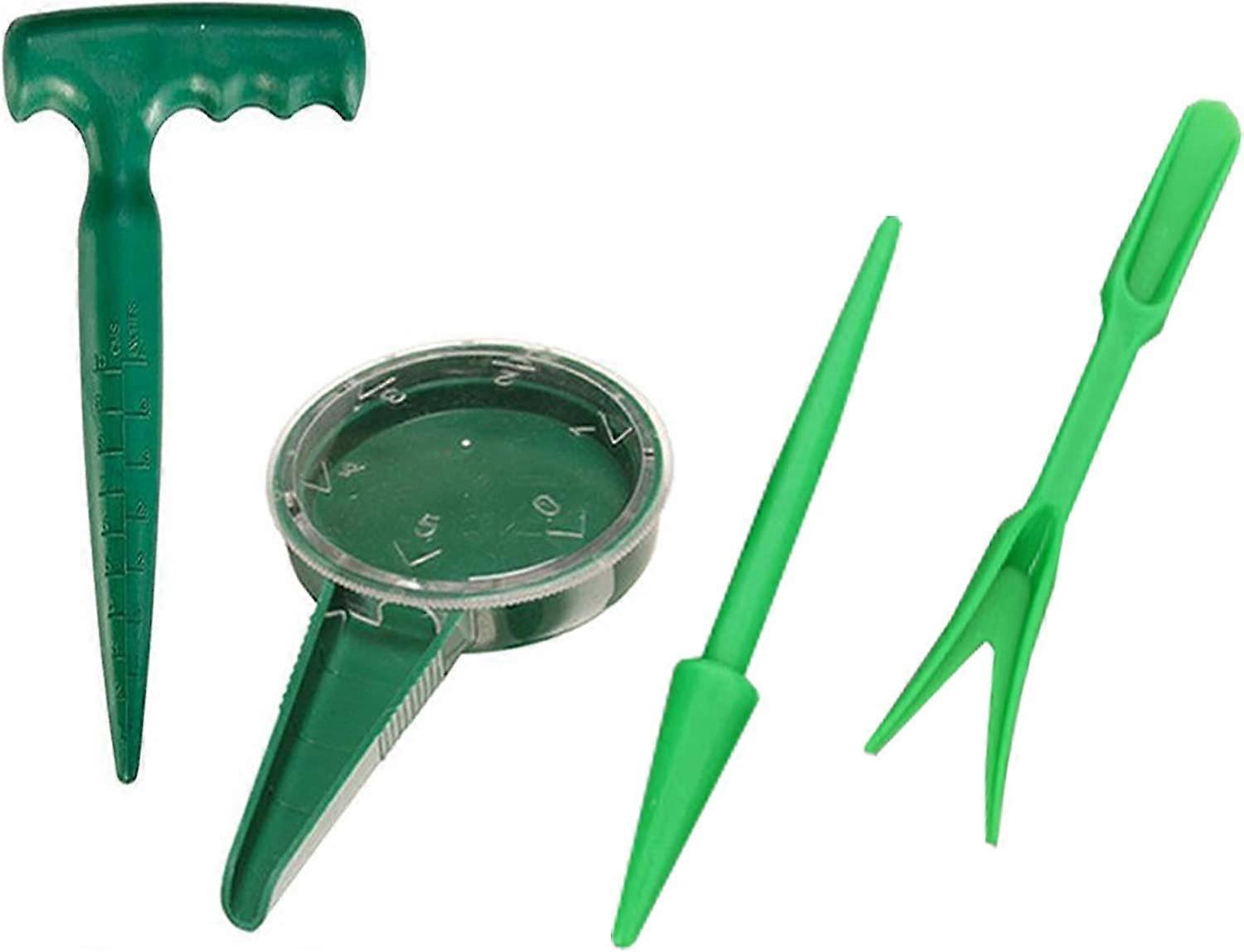 4PCS Mini Gardening Tools Kit, Adjustable Kit  Transplanter Perforator