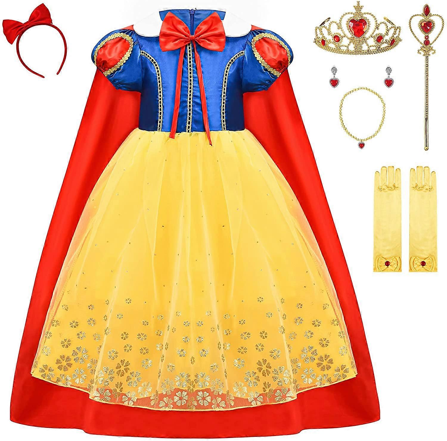 Lysegul5-6 års festklær til jenter