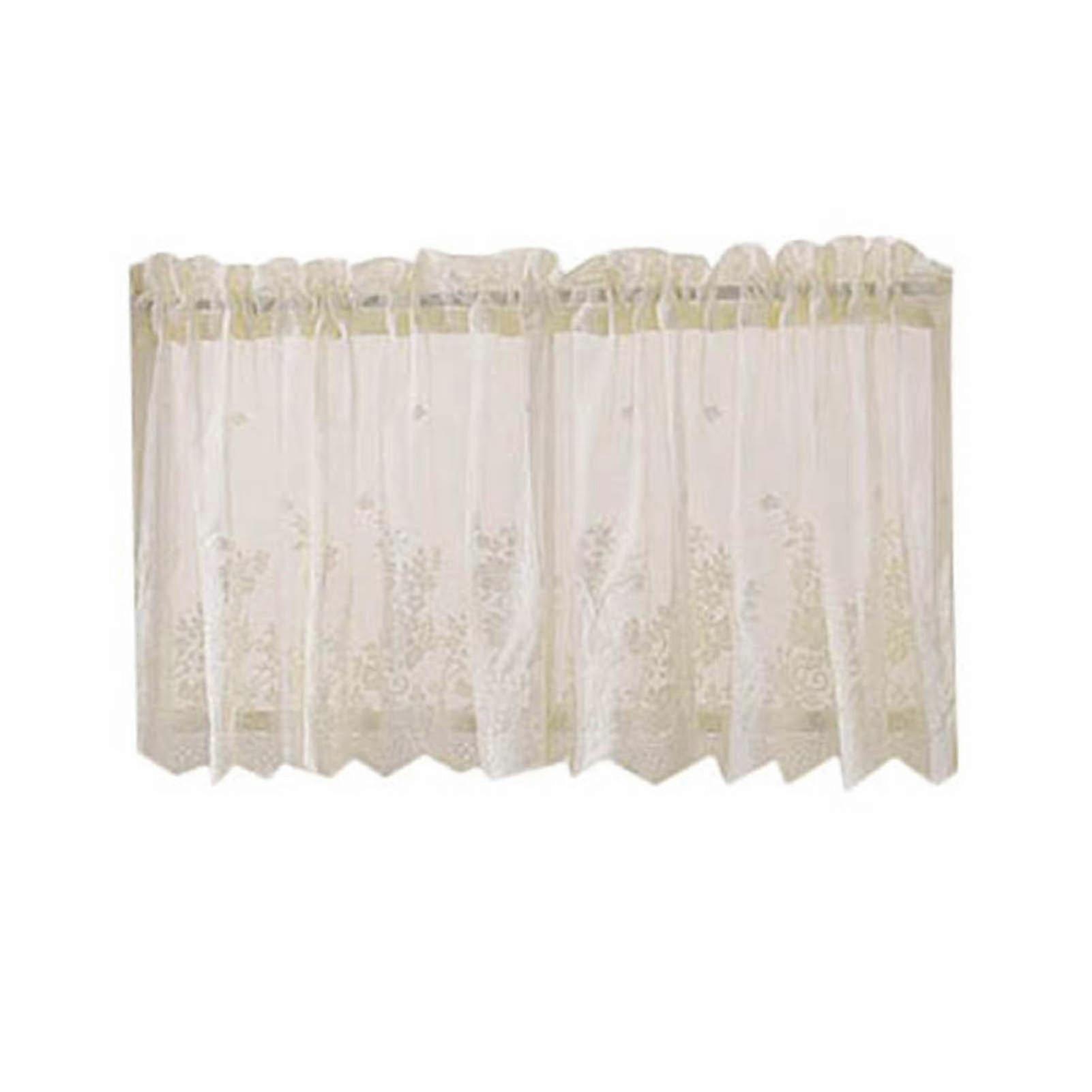 Vinduesbehandling Fint håndværk Bred anvendelse Polyester Romantisk blomstergardin Valance Husholdningsartikler