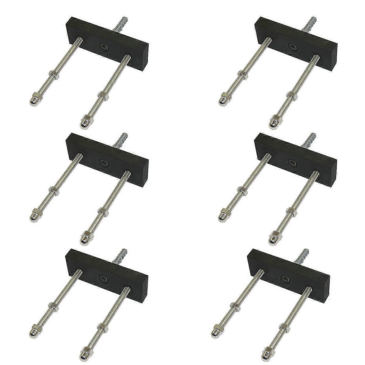 6 Pack Skateboard Floating Deck Display Soporte de rack de montaje en pared