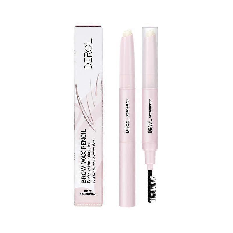 Double-headed Eyebrow Styling Wax,brows Makeup Balm, Lasting Waterproof