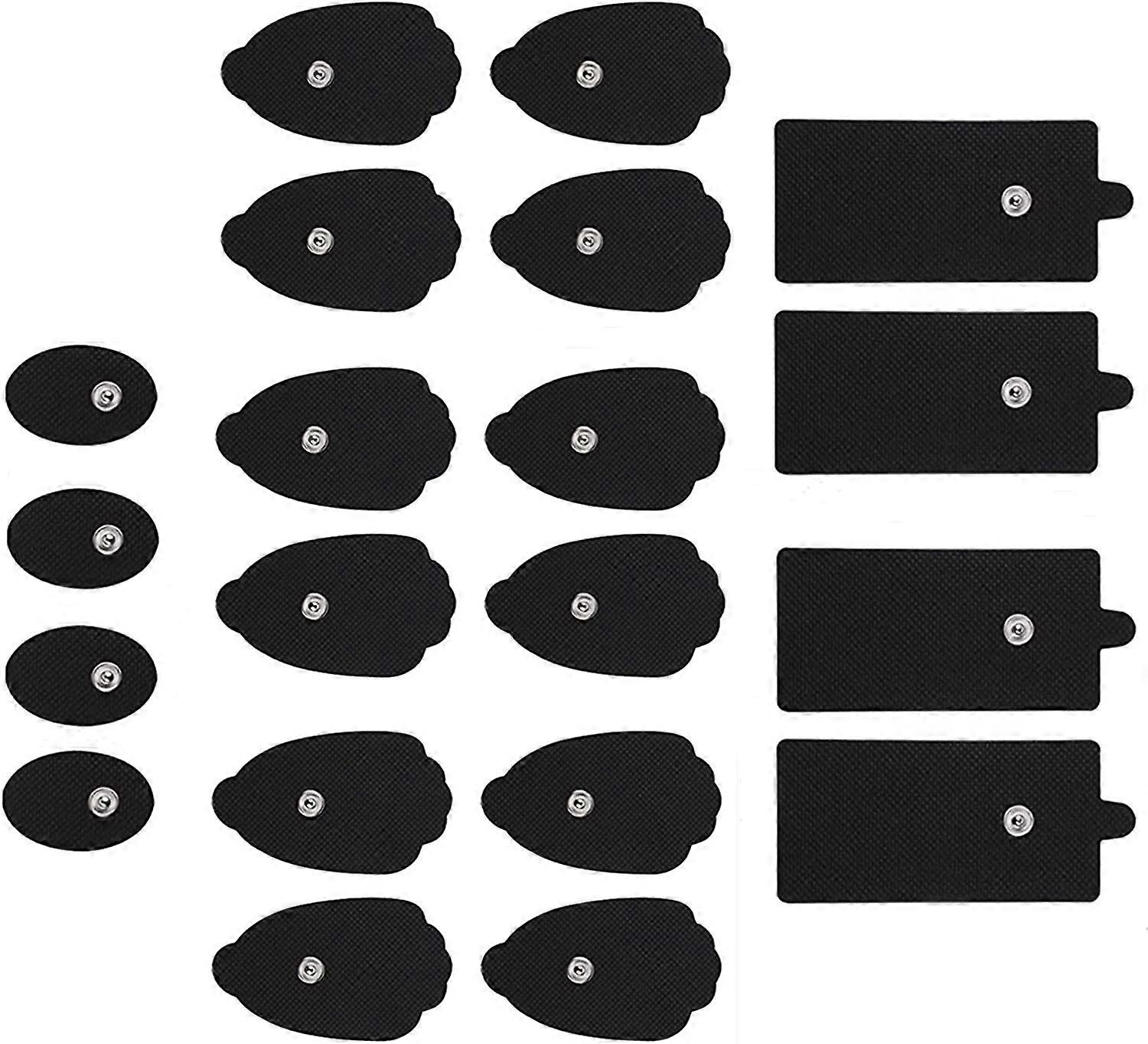 Ηλεκτρόδια συσκευών TENS, επαναχρησιμοποιήσιμα αυτοκόλλητα μαξιλάρια μασάζ αντικατάστασης 10 ζευγών, χωρίς λατέξ, τυπική σύνδεση, καλώδιο snap-on 3.5mm, για δεκάδες EMS M