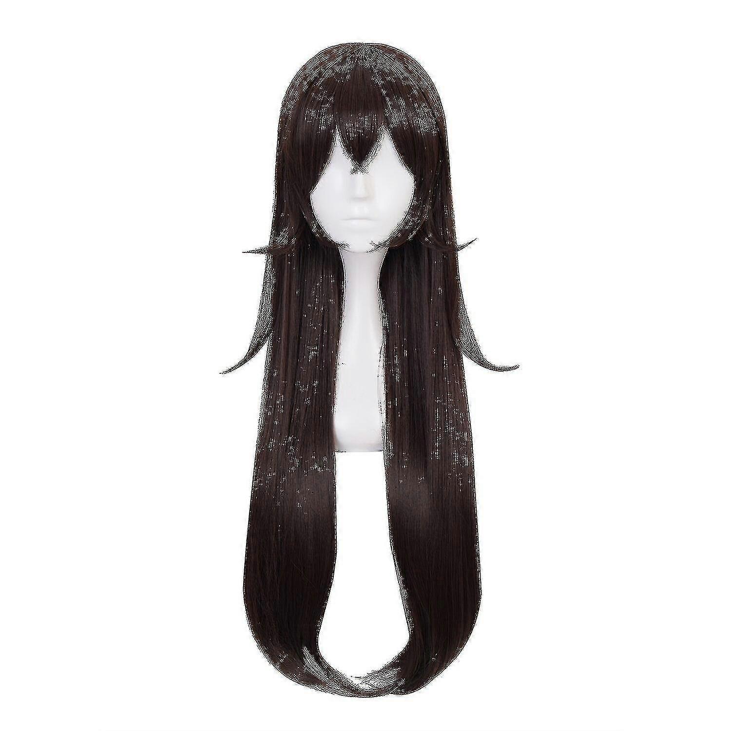 Signore e ragazze marrone texture parrucche lunghe morbide e modificate