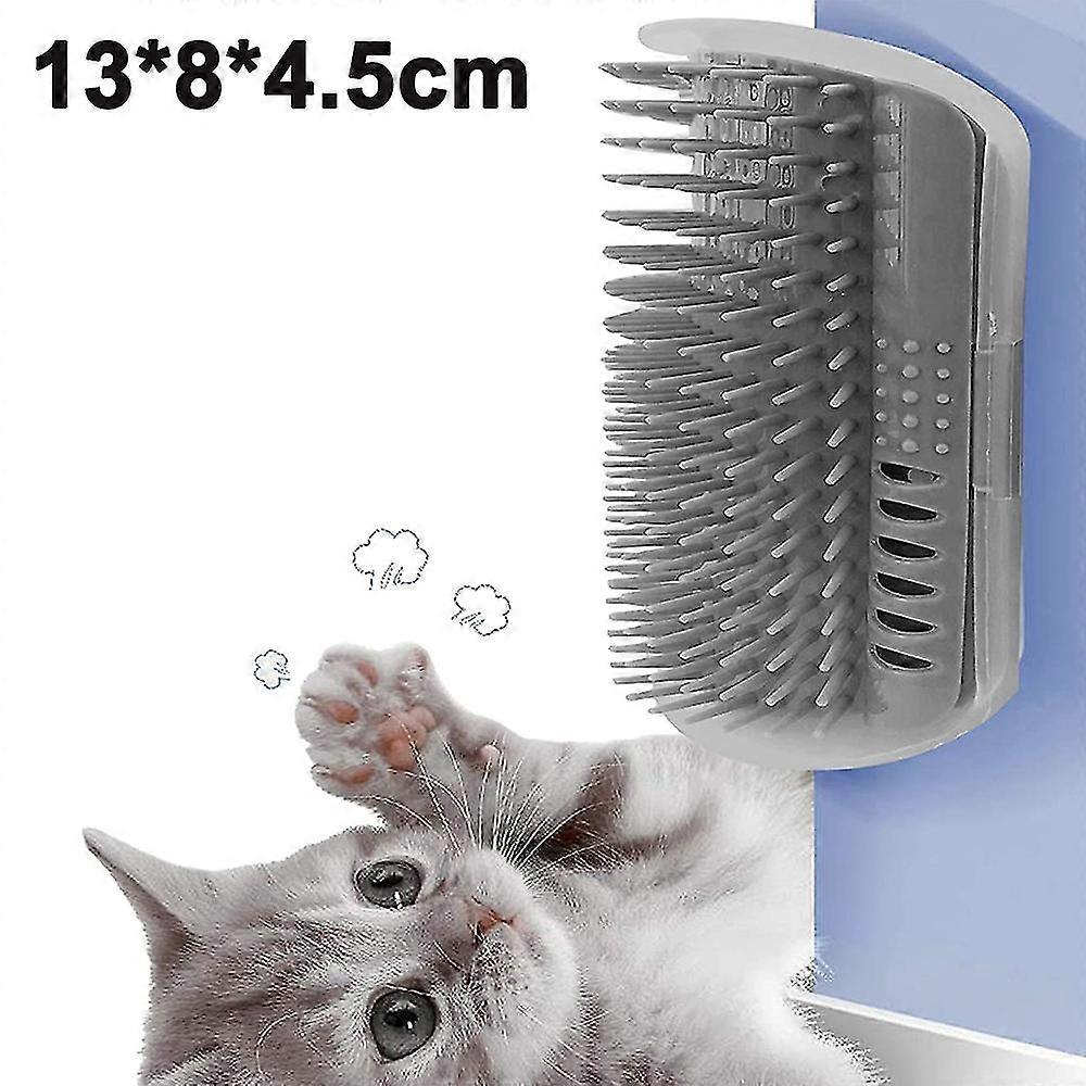 Sunrain 1pack Cat Grooming Brush, Cat Face Scratcher, Wall Corner Groomers Soft Grooming Brush Cat