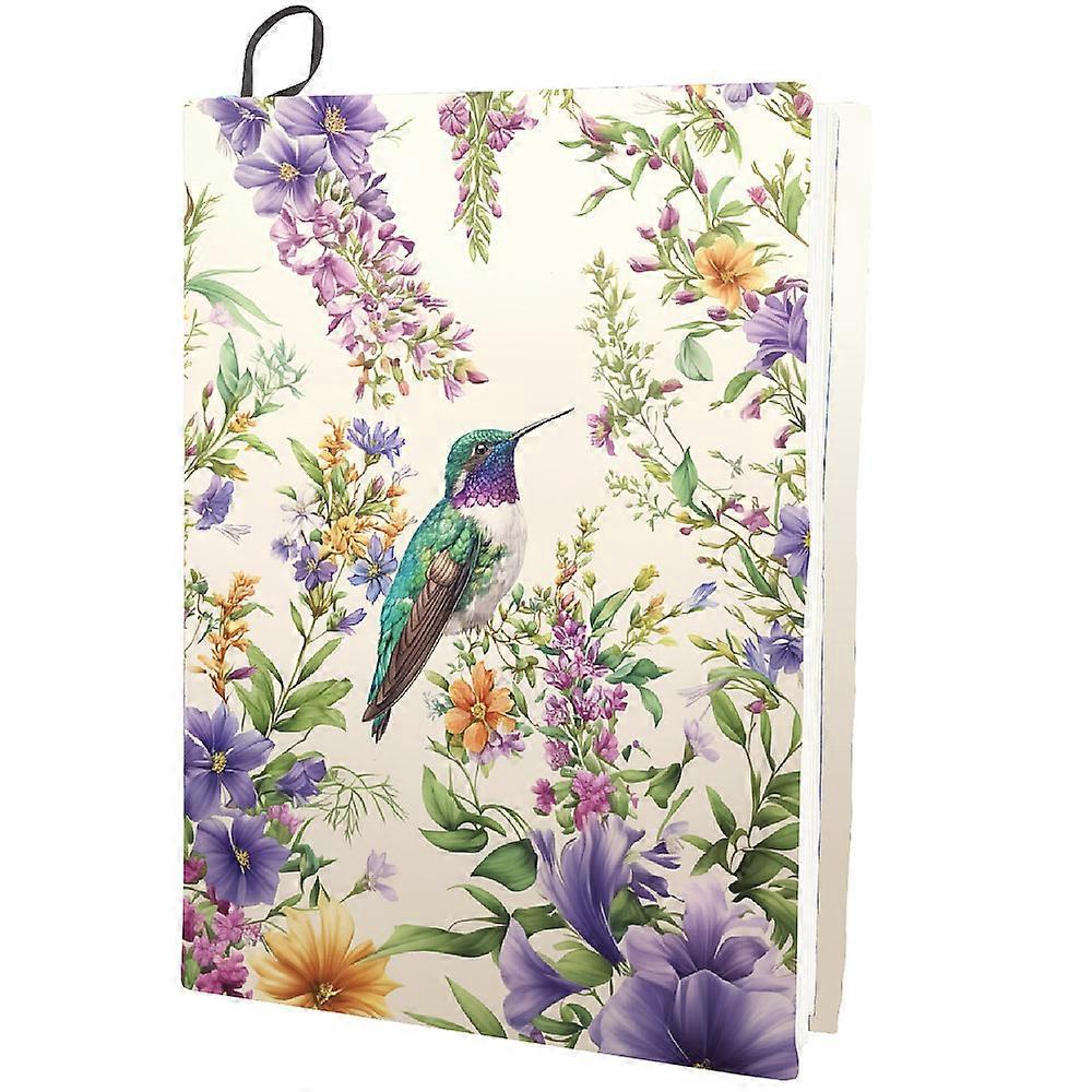 Polyester Book Covers Elastic Notebook Wraps Rectangle Hummingbird 400x250mm