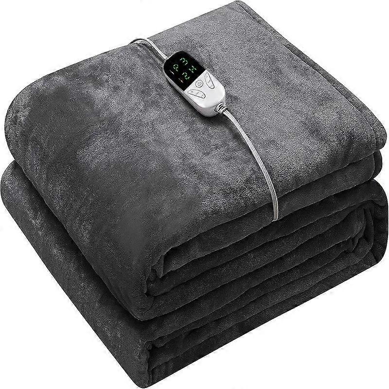 Nneoba Double-sided Flannel Electric Blanket With 6 Heating Levels & 5 Timing Options