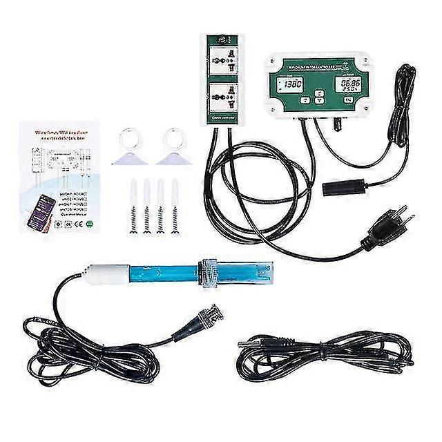 Wifi Online Ph Tds Controller 3-in-1 Ph/tds/temp Water Quality Detector Ph Controller With Relay Plug Repleaceable Electrode
