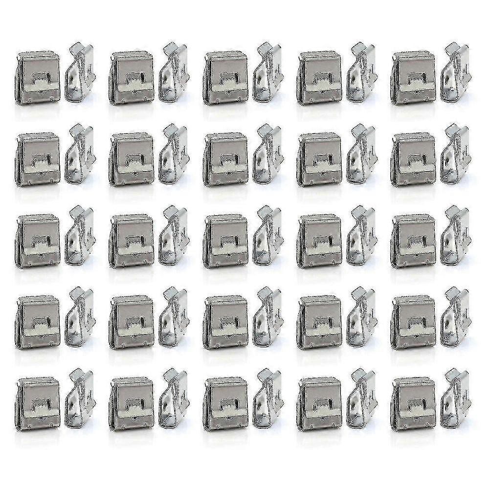 50pcs Solar Panel Cable Clips Management 2 Wire Pv Wire Clip Locking Fastener