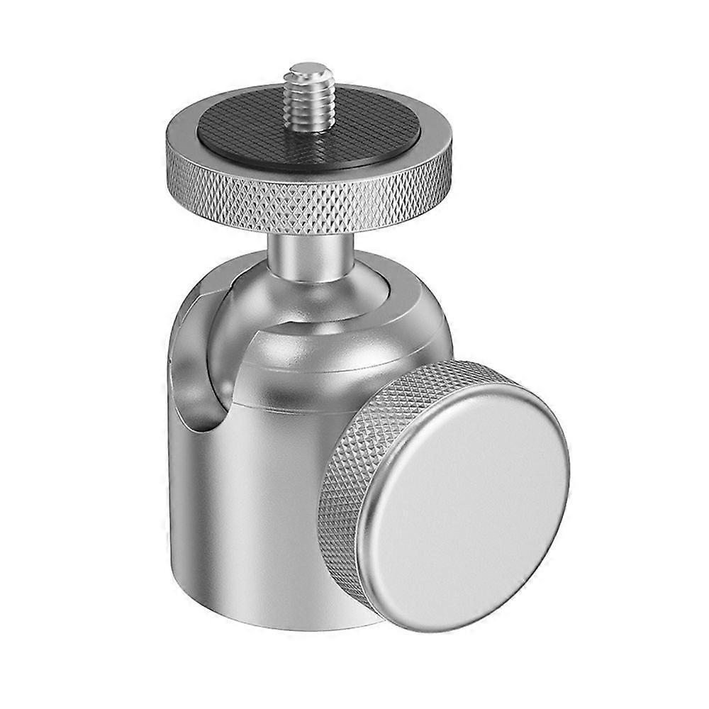 ראש מיני כדור מסגסוגת אלומיניום 360 מעלות ניתן לסיבוב 1/4 בורג 3/8 אינץ ' מתכת led אור וידאו טלפון סלולרי מצלמת DSLR מונופוד ראש חצובה מתאם הר C