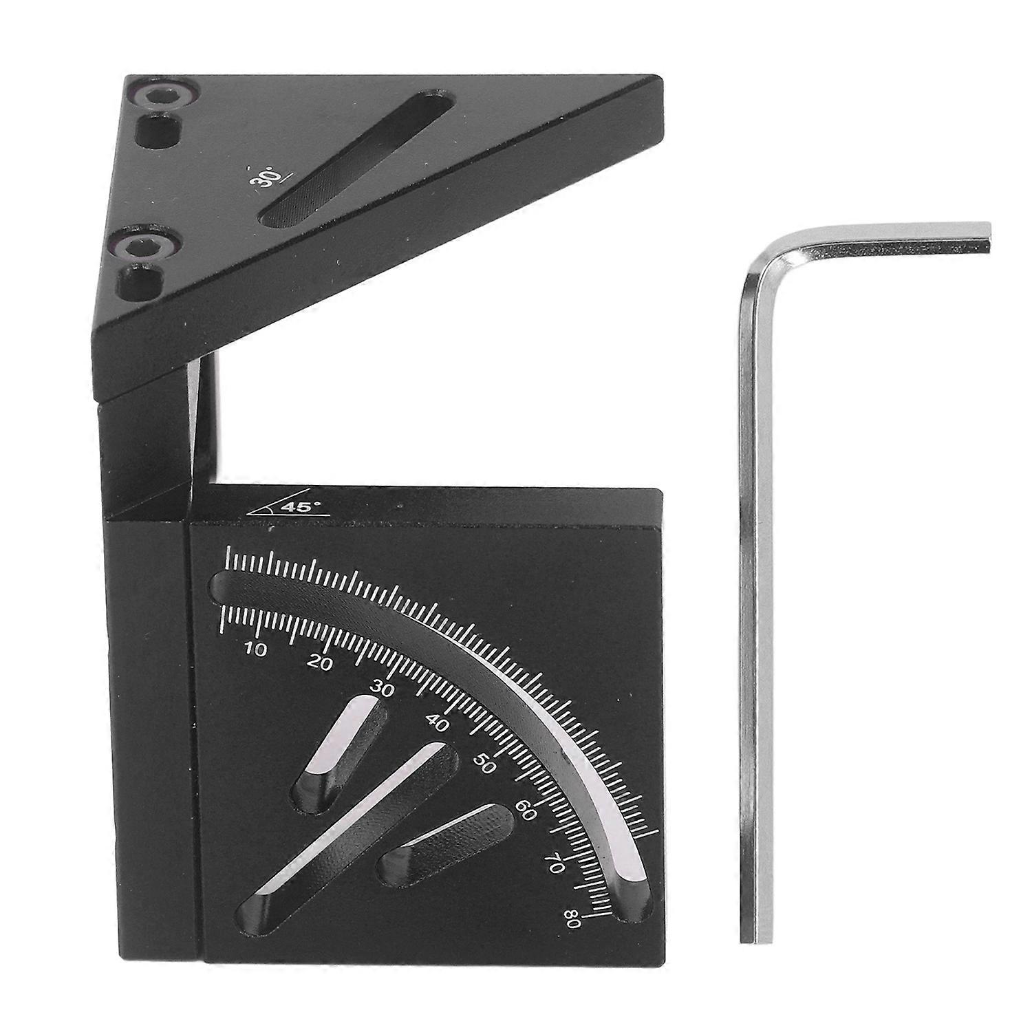 Multi Angle 3D Protractor 45 Degree Marking Ruler Essential Woodworking Line Marker Square Tool for 