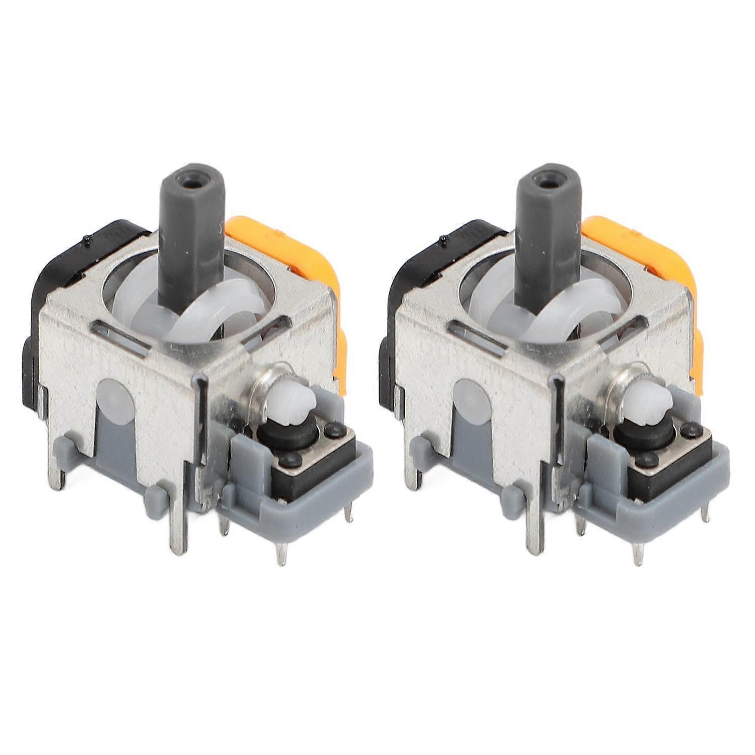2Pcs Hall Effect 3D Analog Sensor Joystick Module Rocker Replacement 3D Analog Sensor Potentiometer 