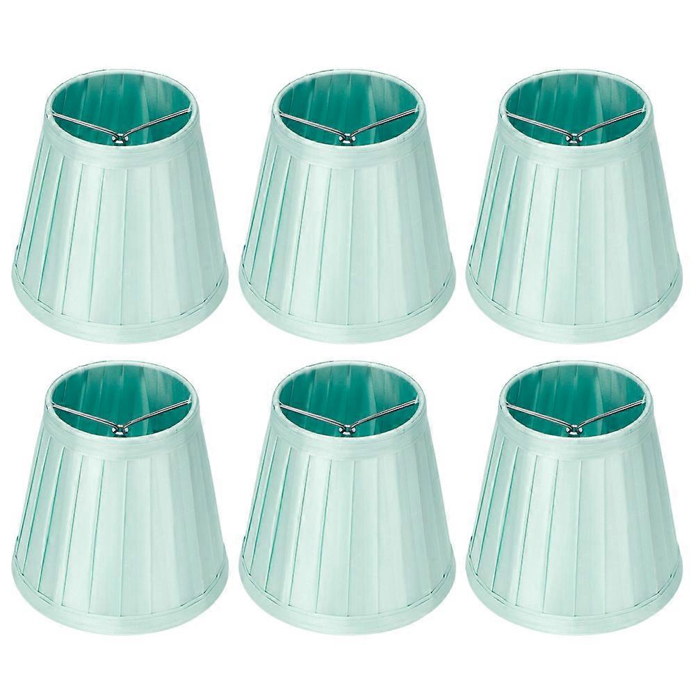 6pcs Lampshade Replacement for E14 Bulb Interface Wall Light Ceiling Light Cover Shade Light Green