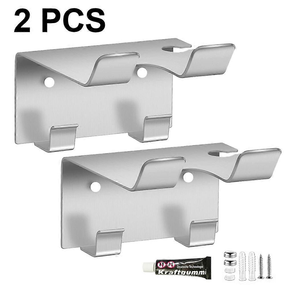 Silver/Black Rust-Proof Bathroom Organizer, Quick Drying, Wall Mounted For A Sleek Appearance