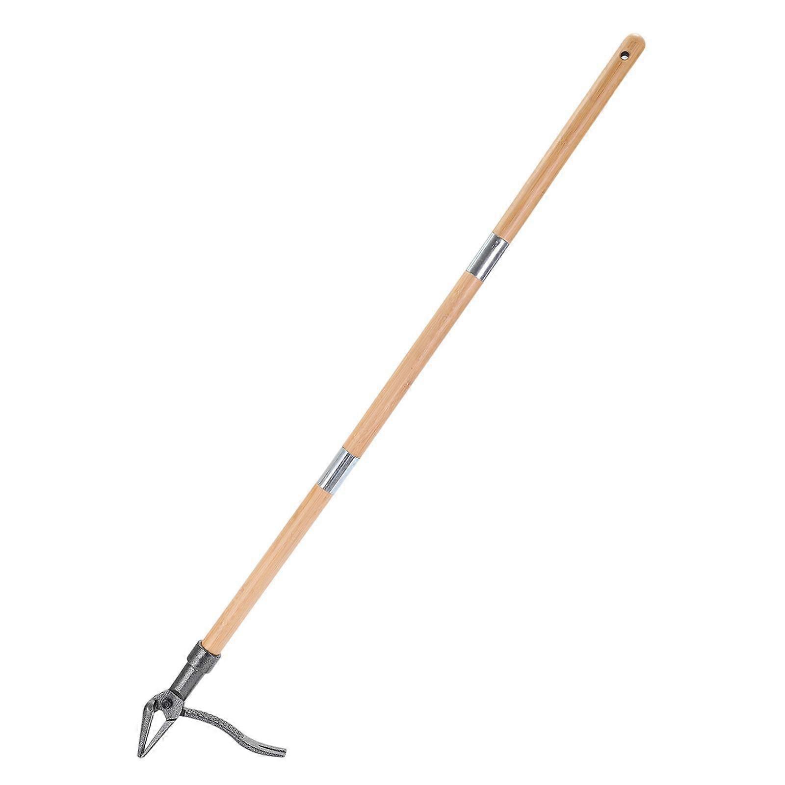 Stand up Weeder Removal Tool Backyard Outside Weed Puller with Wooden Handle