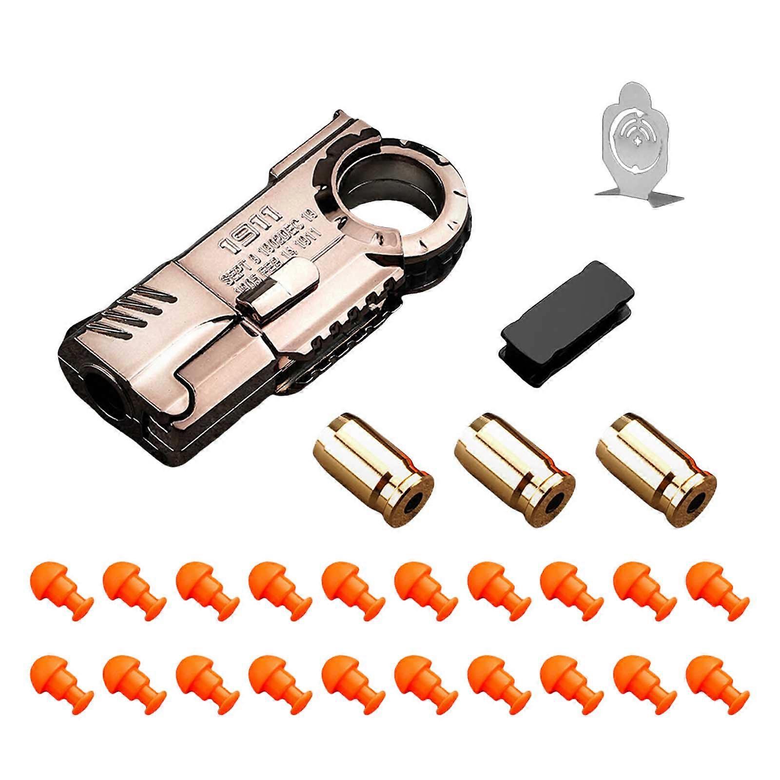 Metal Slider Push Blasters Simulering Leksak för att trycka nypa fidgets leksak för barn för koncentrationsträning JJ004 volfram stål