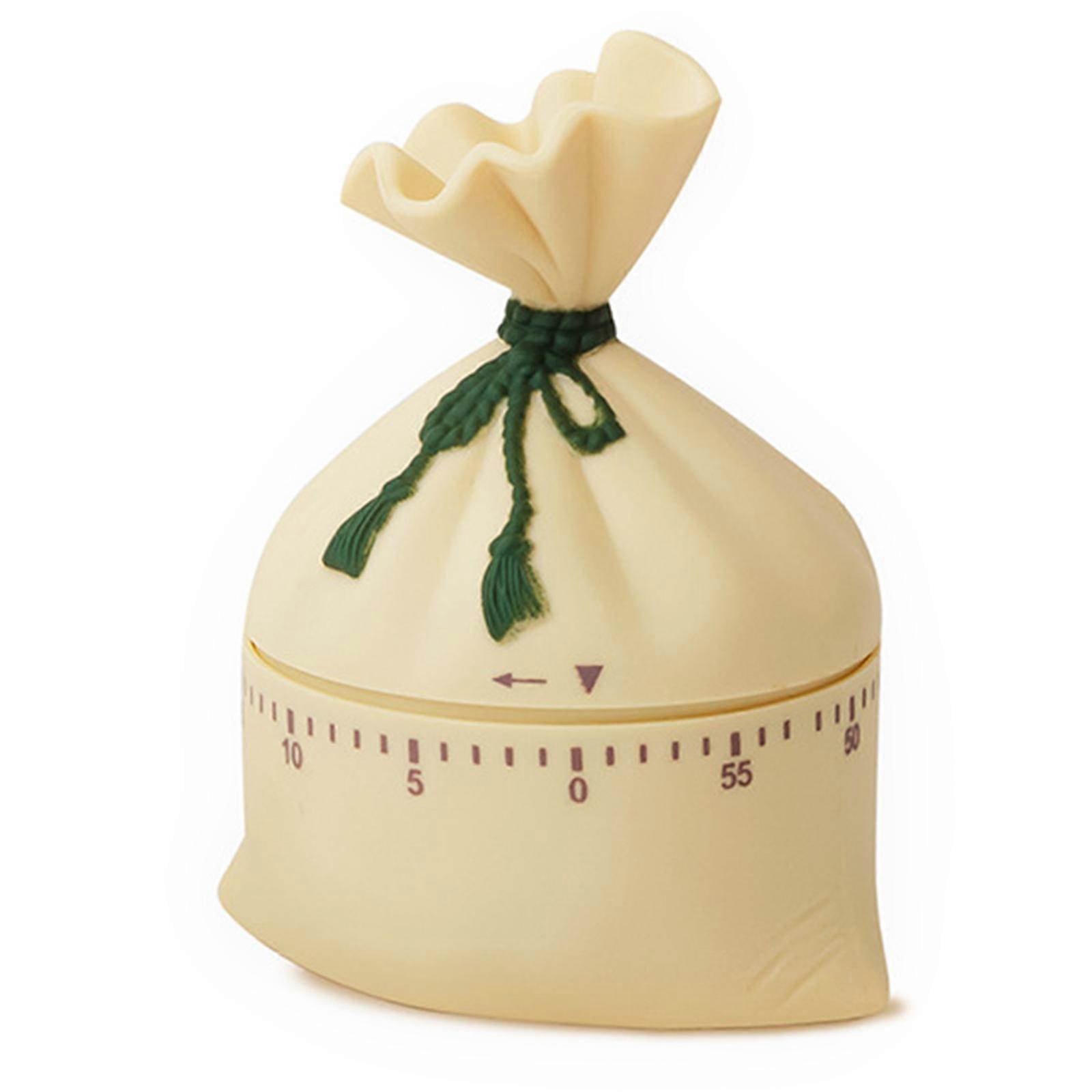 Luck Bag Mechanical Timer for Creative Cutie for Time Manager Learning for Time for Home Kitchen Cooking Studying Exerci Beige