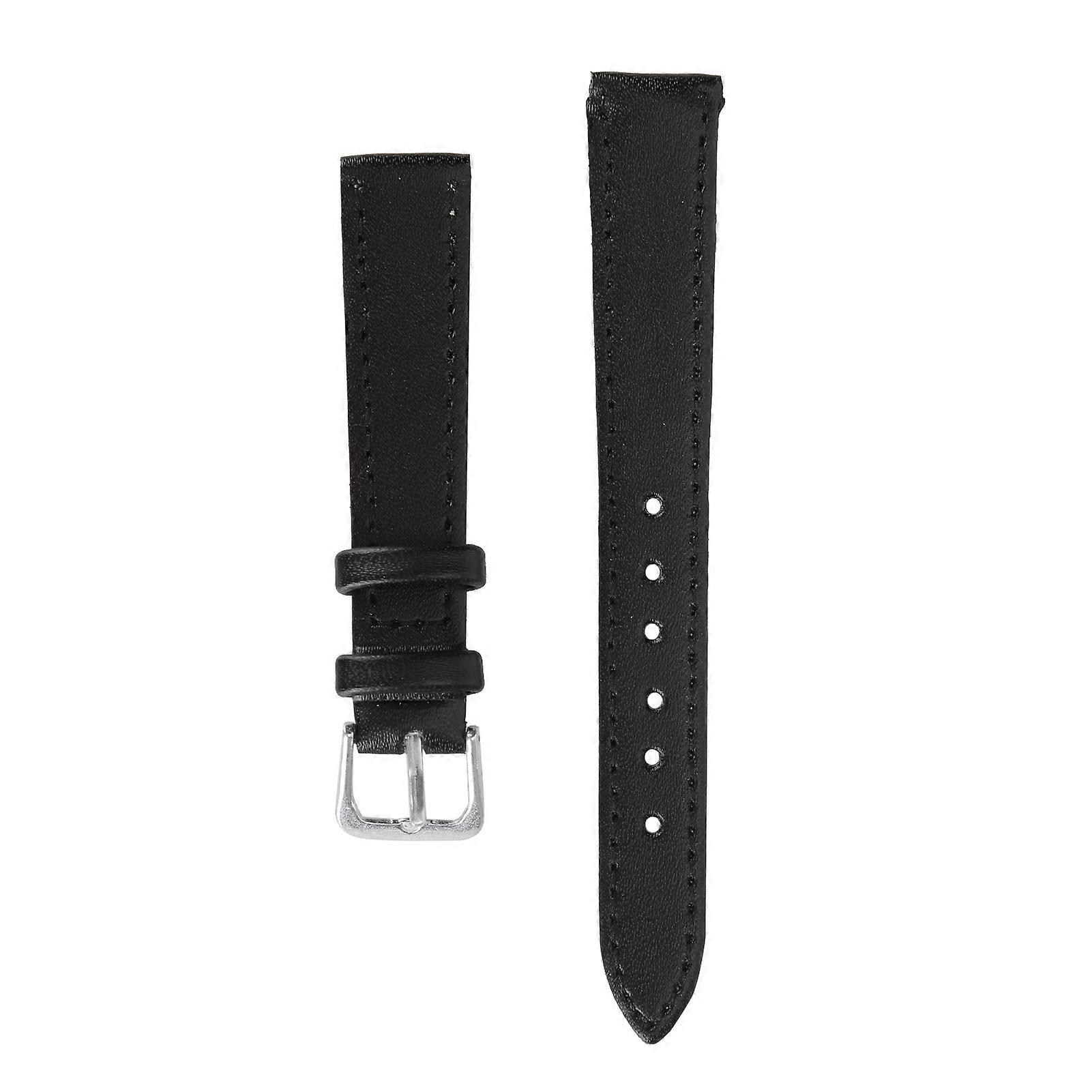 PU Leather Pin Buckle Watch Band Universal Replacement Accessory 14mm/0.55in