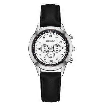 Orologio da polso al quarzo con quadrante rotondo con quadrante rotondo con display analogico a doppia scala # 8, per uomini e donne