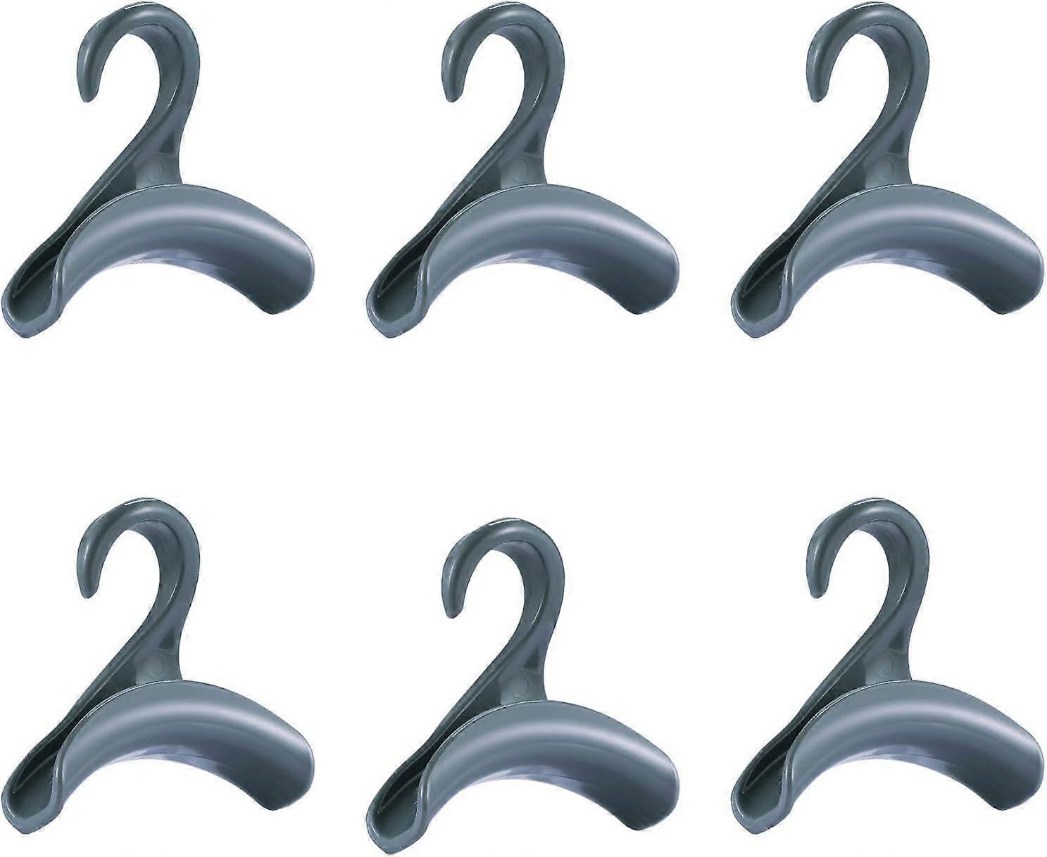 Handbag Hook, Set of 6, Handbag Holder, Bag Hanger, for Storage on Clothes Rails or on the Telescopic System, Women's Handbag Storage