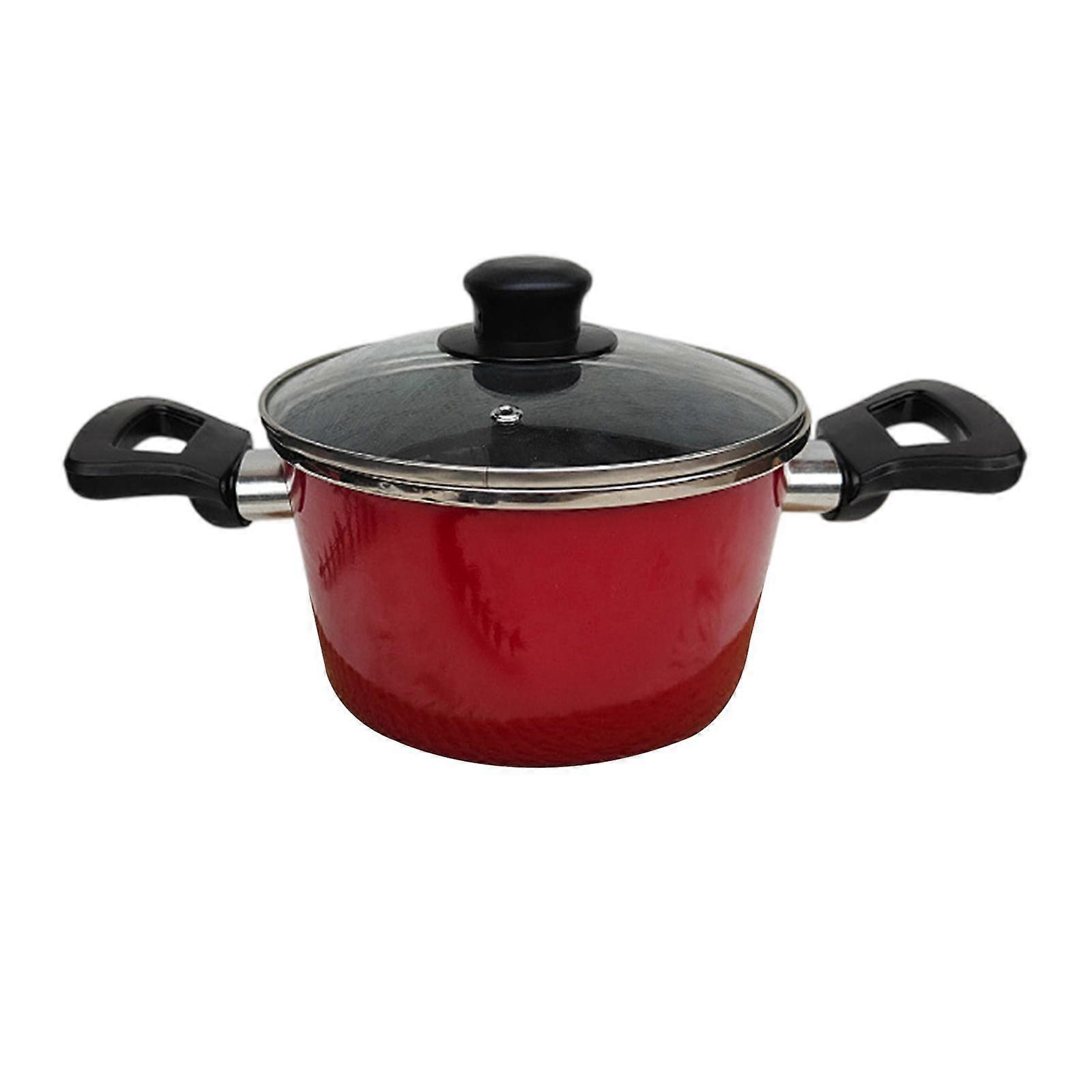Enamel Stock Pot Enameled Cookware Lightweight Easy to Store Colorfast Cooking