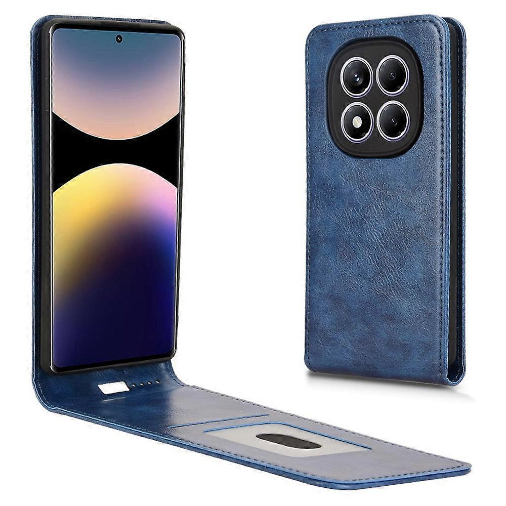 AS For Xiaomi Redmi Note 14 Pro 4G Case with Card Slot Magnetic Vertical Flip Leather Phone Cover -