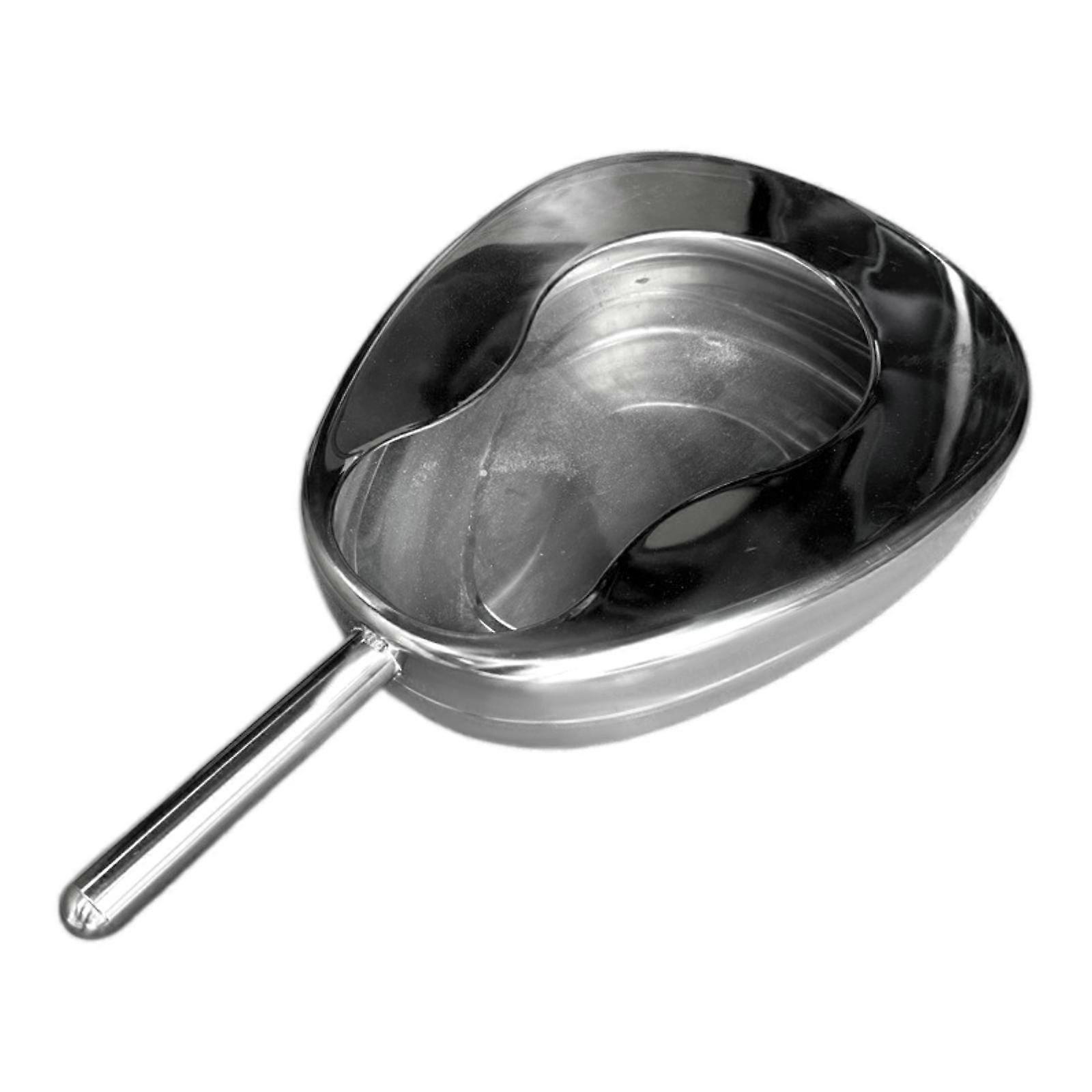Stainless Steel Bed Pan with Handle Easy to Clean Large Capacity Practical