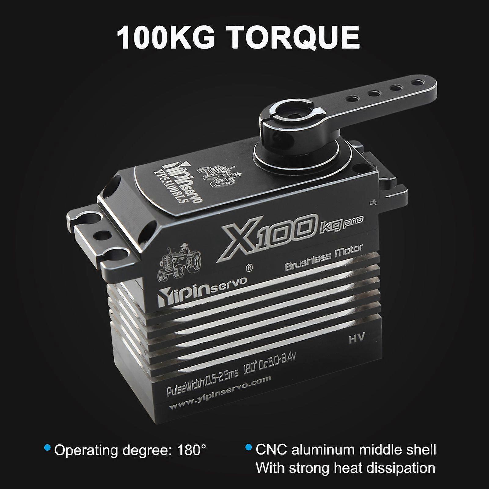 YIPINServo Digital Servo 100kg Metal Gear High Torque Waterproof for RC Car Crawler Robot