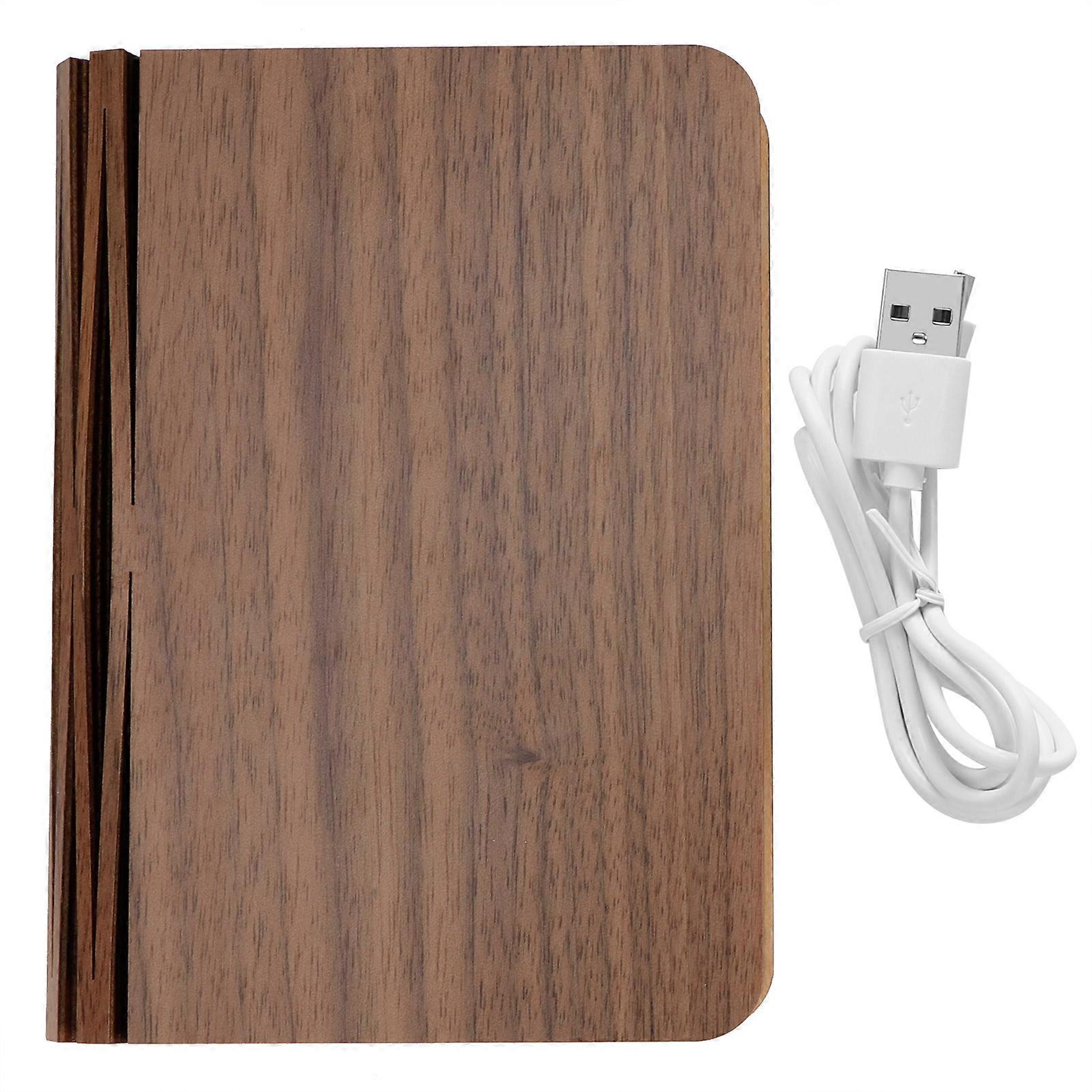 USB Magnetic Wooden Book Light - Foldable Desk Lamp, Night Lamp for Home, Portable, Adjustable Brightness, Eco-Friendly Design