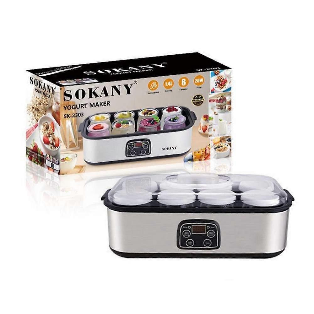 Probiotic Yogurt Maker, Probiotic Yogurt Maker with Adjustable Temperature & Time Control, Yogurt Ja