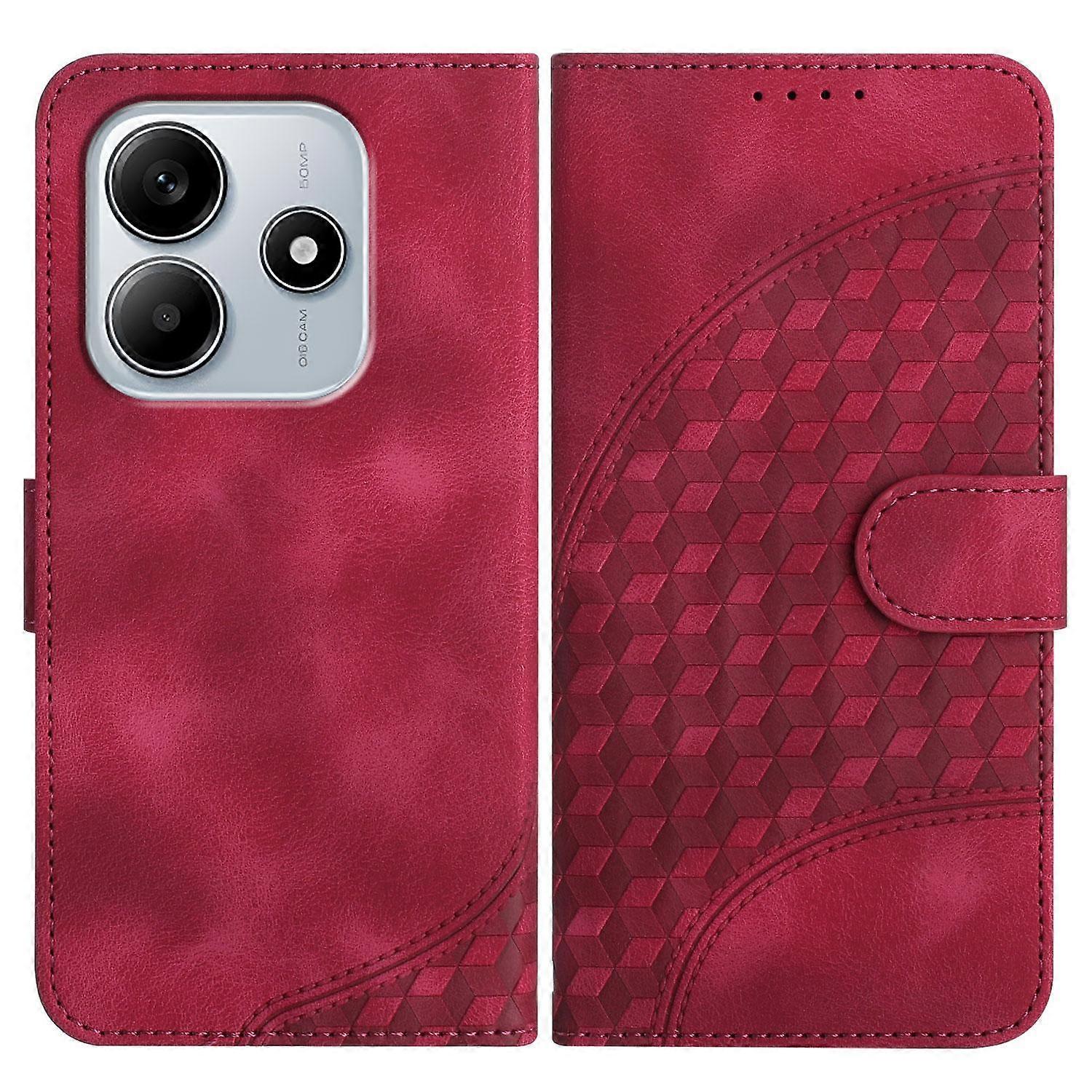 Elephant Head Embossed Phone Leather Case with Lanyard