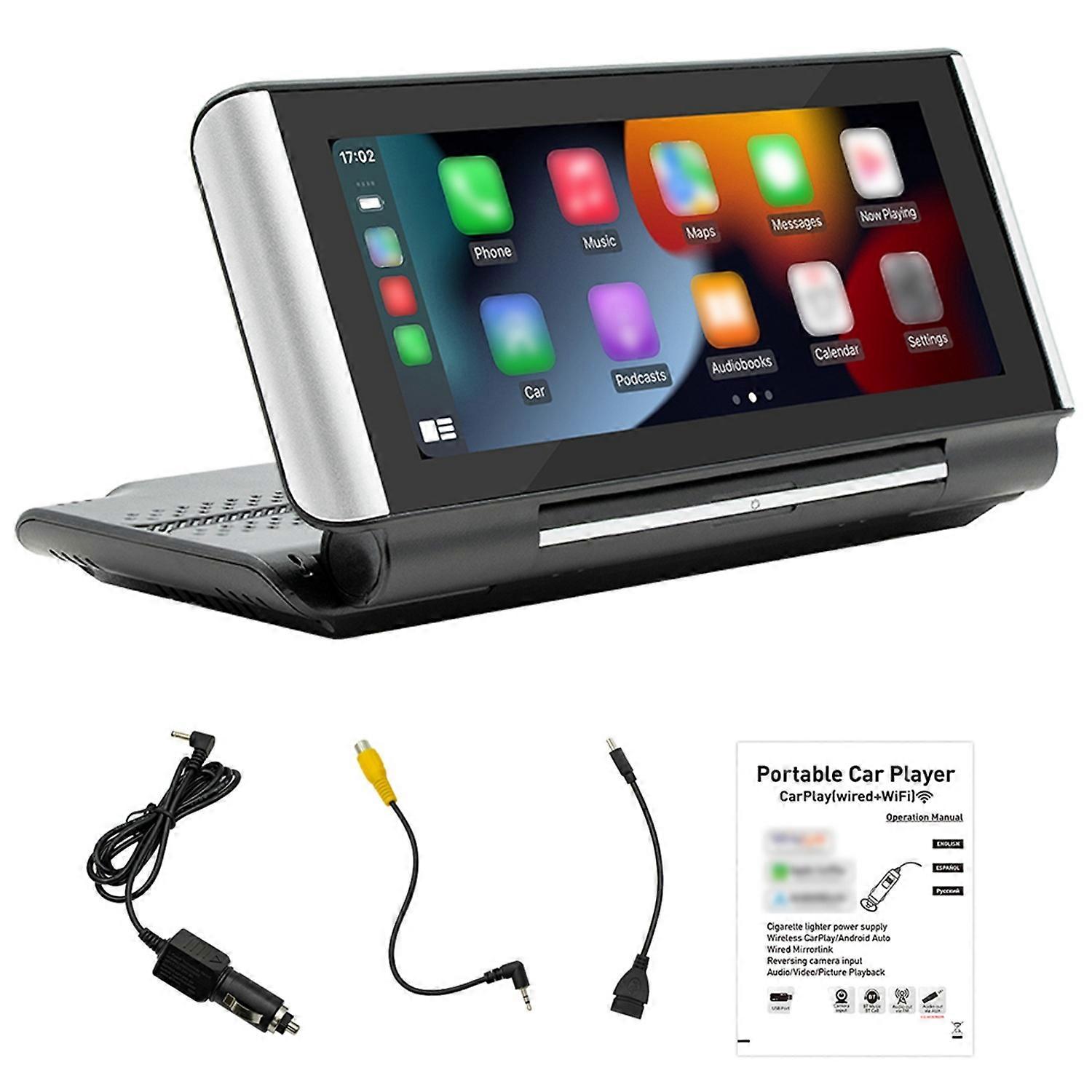 Portable Foldable Touched Screen 6.86in High Clear Car BT MP5 Player Wireless  Multi-language Multif