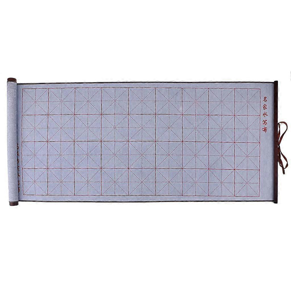 Practice Repeat Use Magic Water Write Cloth Chinese Calligraphy Scroll Gift blue