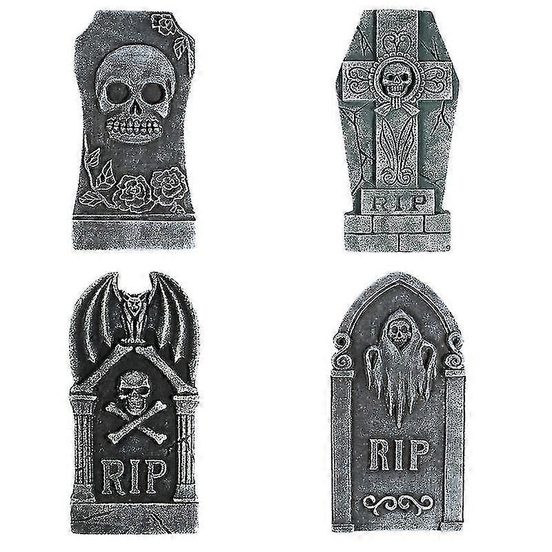 4pcs Halloween Tombstone