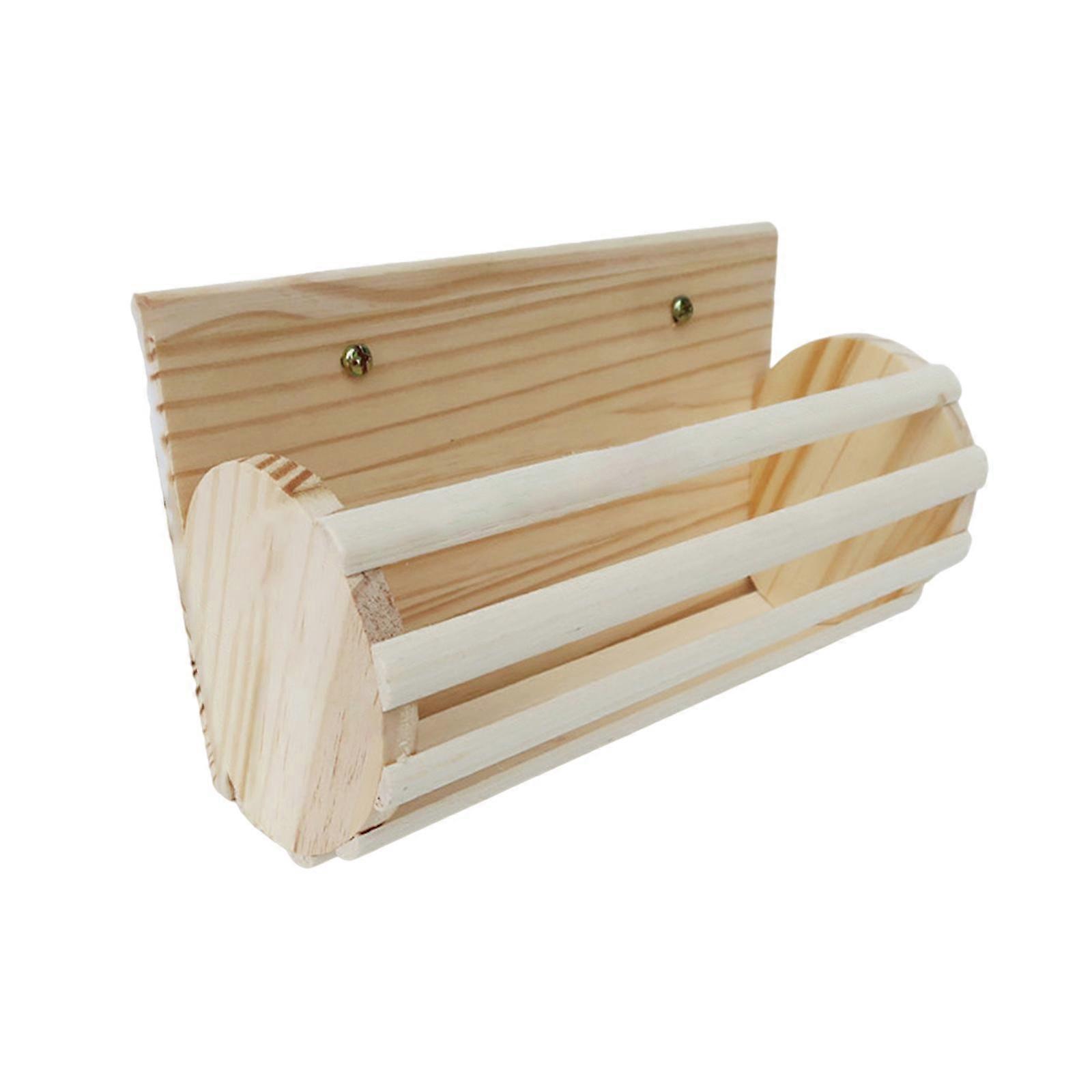 Holz Kaninchen Heu Feeder Futter Fütterung Manger Weniger verschwendet tragbare Kleintiere