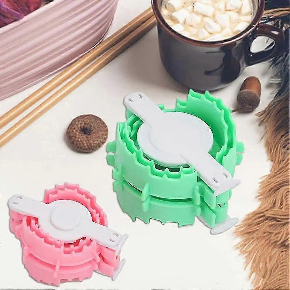 Pom Pom Maker Fluffs Ball Weaving Tool Heart Shape Crochet Yarn Pom Pom Maker 2pcs Portable Handmad