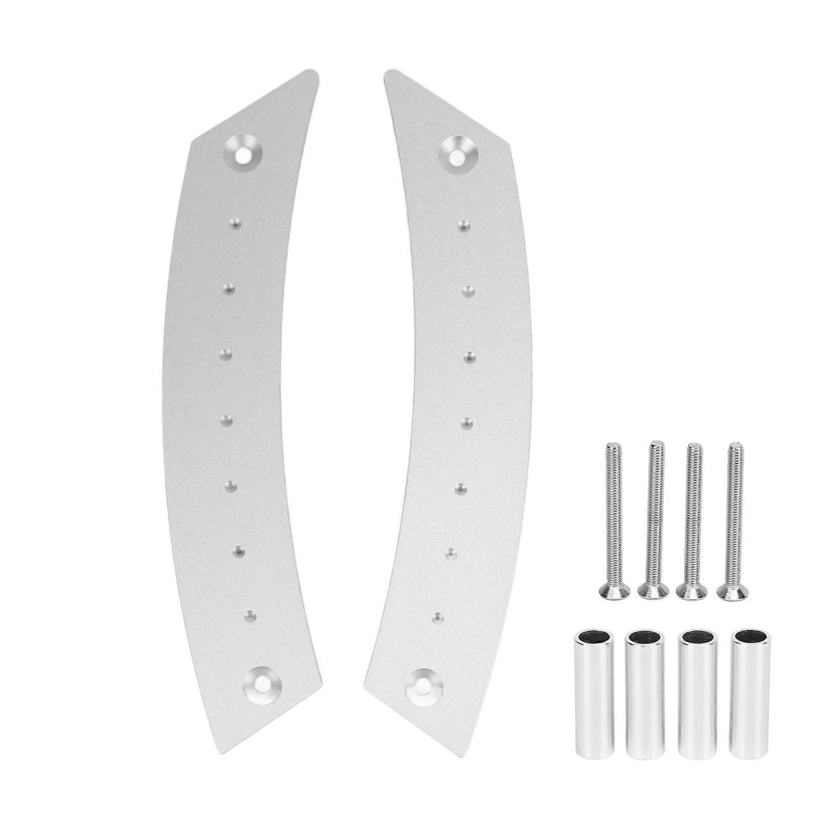 2pcs Door Panel Pull Handle Set Aluminium Alloy Labor Saving High Strength Rust Proof for Cars