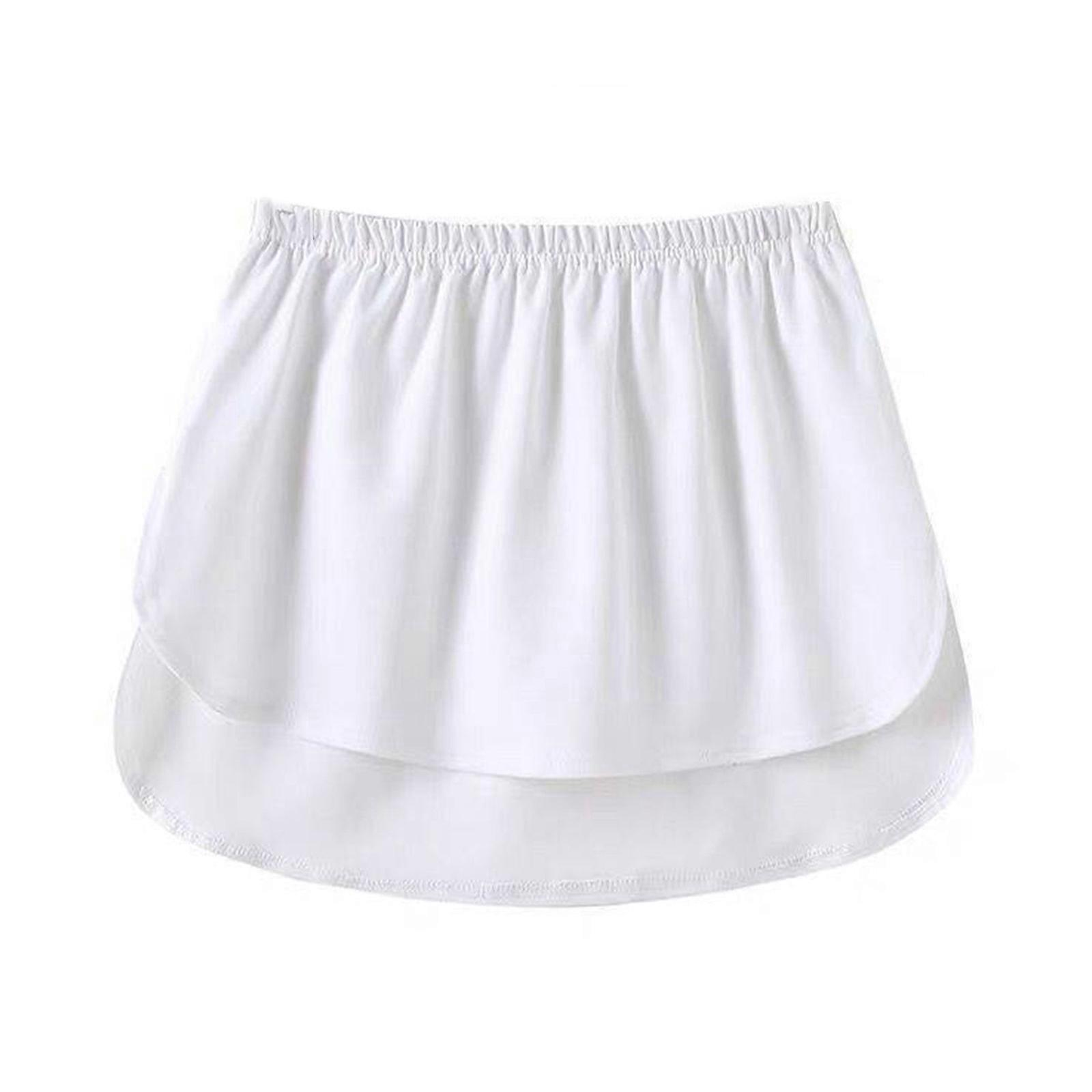 Flattering Fit Accentuate Your Shape with this Mini Skirt Portable Underskirts Dresses for Women  White XL