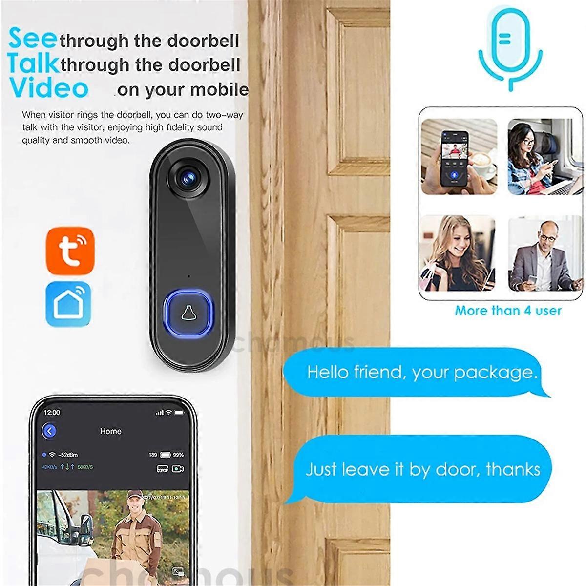 Dingtone Pager Doorbell Graffiti WIFI Visual Doorbell