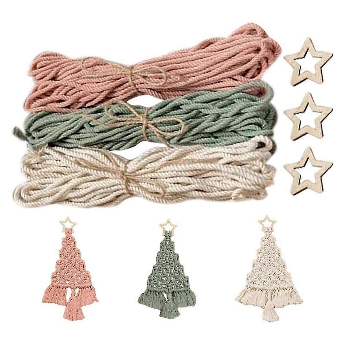 Macrame Woven Christmas Tree DIY Kit Christmas Craft Gift Kit