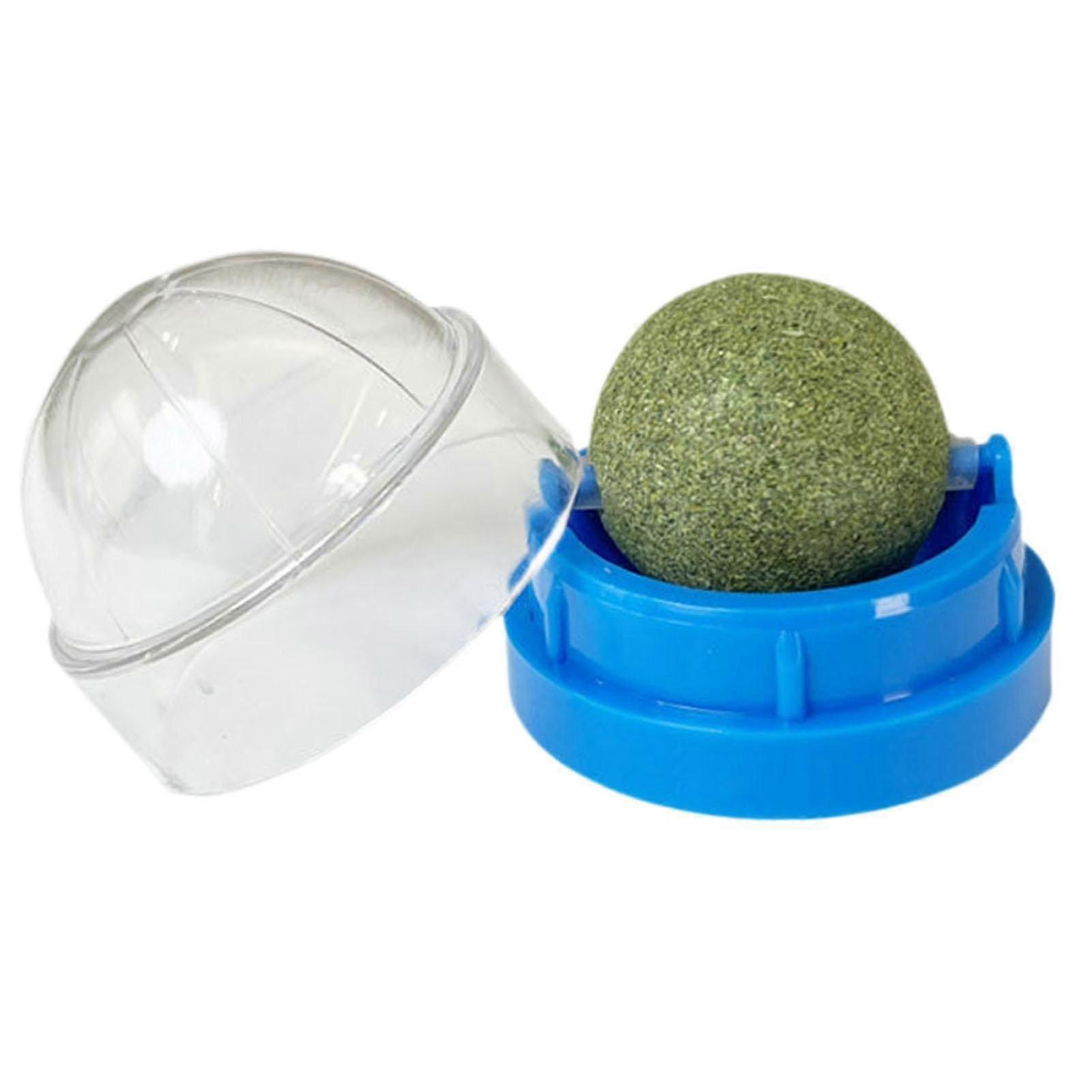 Catnip Ball Rotating Kitten Chew Toys Cat Snacks Edible Catnip Ball for Cats