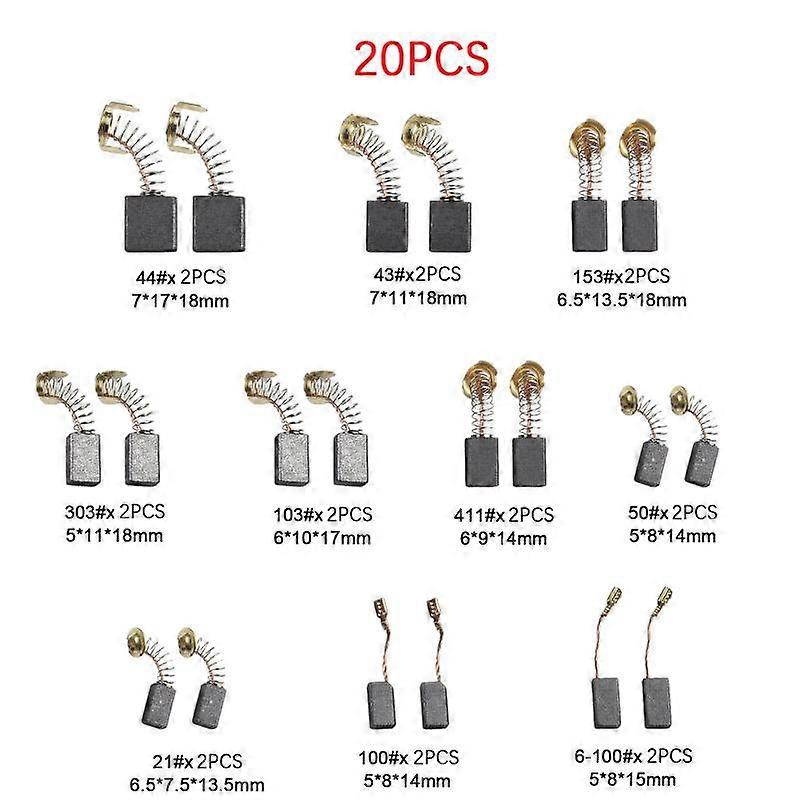 Graphite Carbon Brushes Power Tool For Hammer Drills Circular Saws Angle Grinders