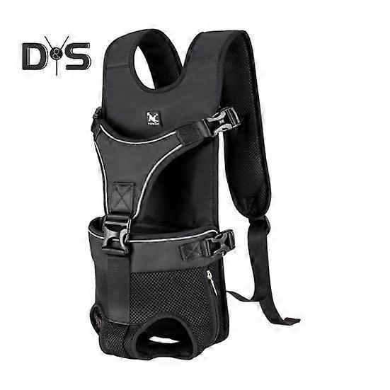 Portable Pet Backpack Carrier Adjustable Dog Front Carrier Backpack Hands-Free Dog Backpack with Ergonomic Shoulder Straps for Small Medium Puppy