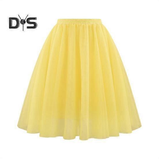 Női Retro Balett szoknya Elasztikus Magas derekú 3 rétegű tüll alsószoknya táncszoknya Karneváli Cosplay Tutu szoknya