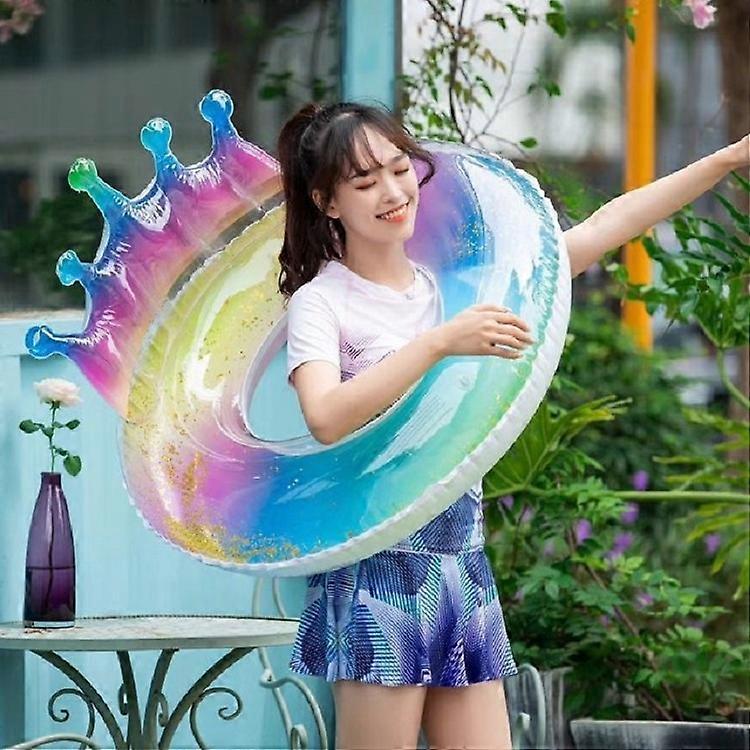 PVC Sequin Rainbow Swimming Ring