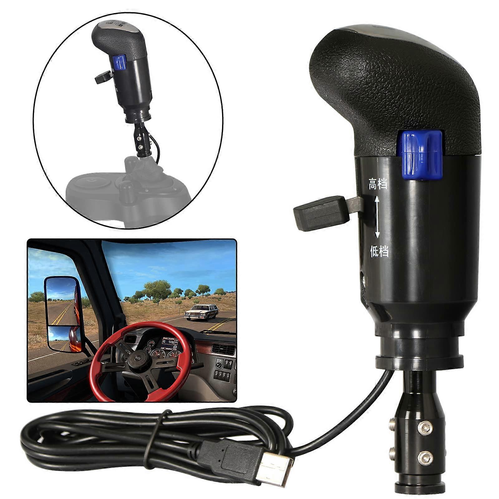 USB Truck Simulator Shifter Gearshifter Knob For ATS ETS2 PC Racing Shifter, Compatible With TH8A And Logitech G29