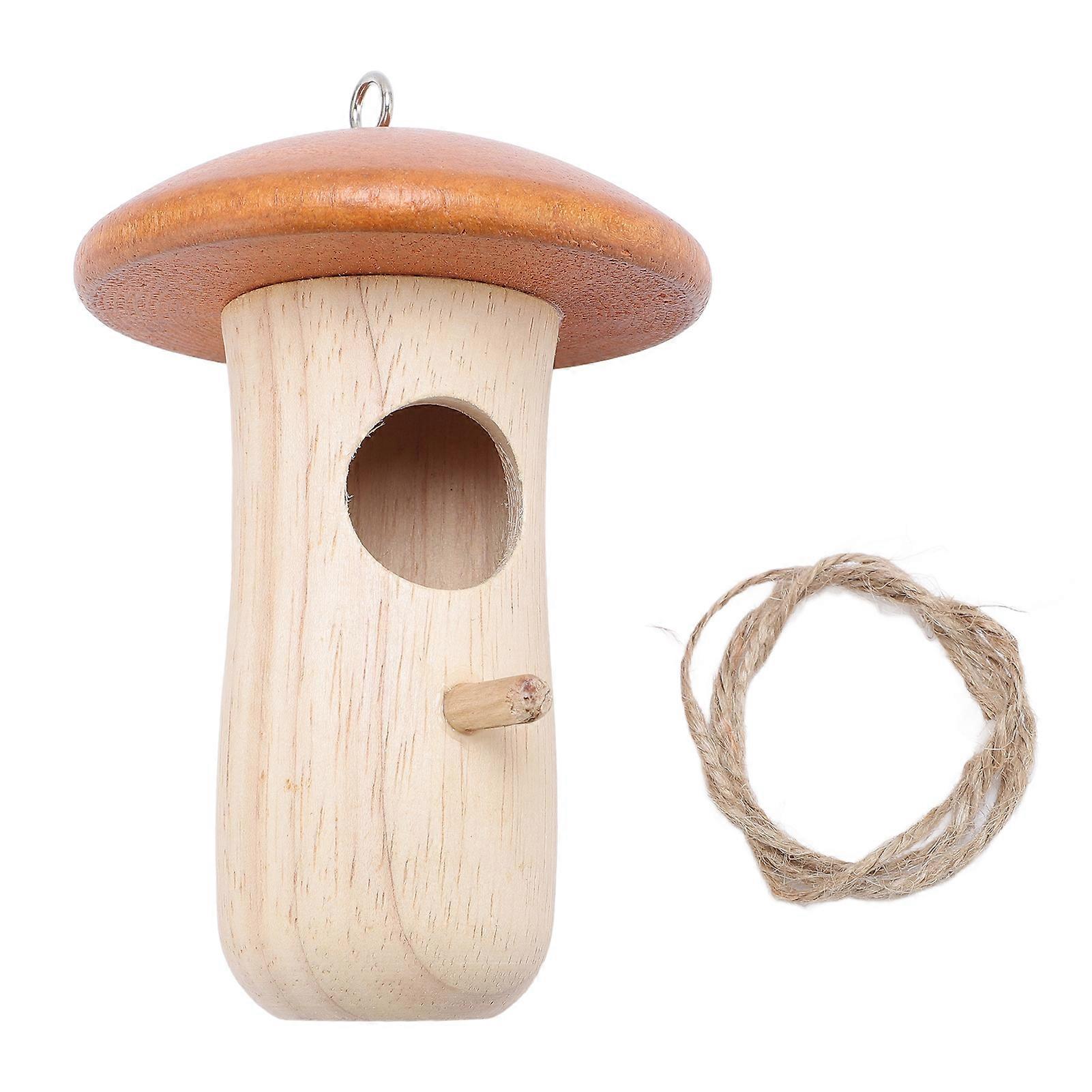 Hummingbird House Outdoor Wooden Birdhouse Beech Outside Feeder Home Garden Decoration