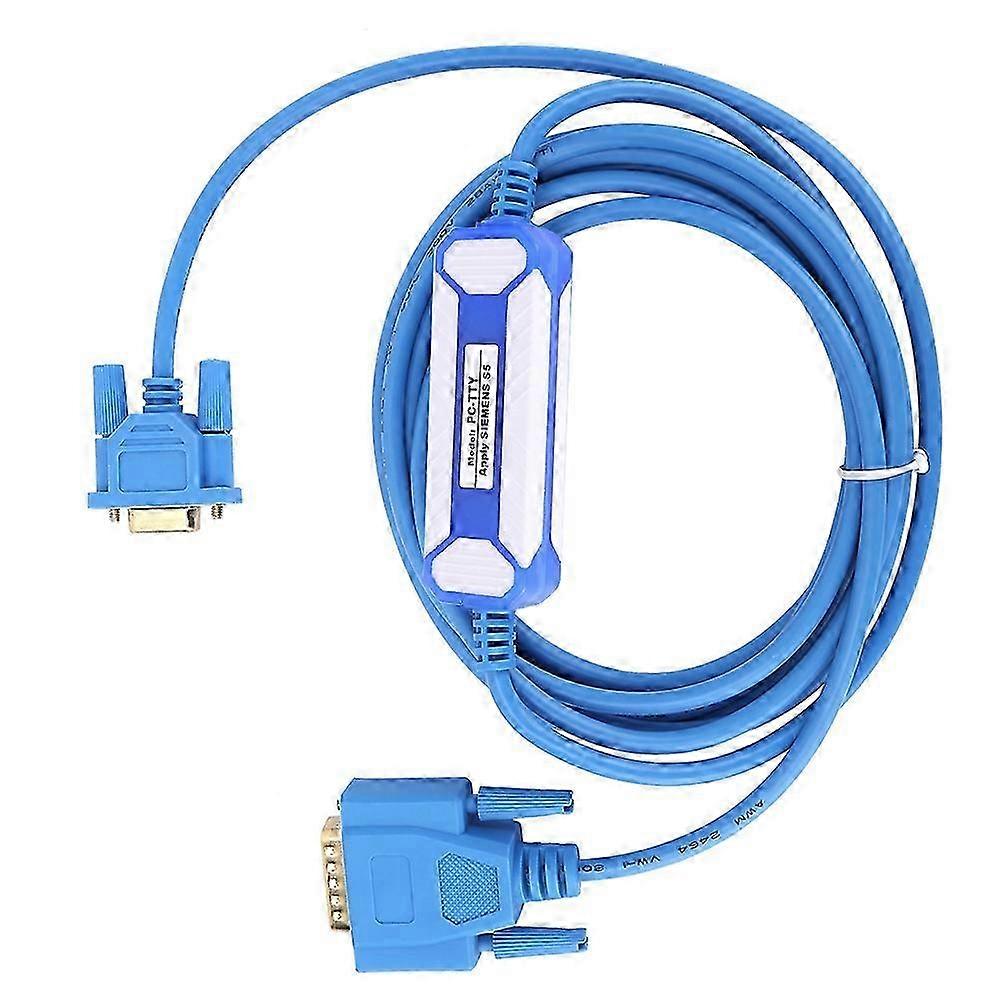 Blue PC TTY PVC Programming Cable For Siemens S5 Series PLC 6ES57341BD20